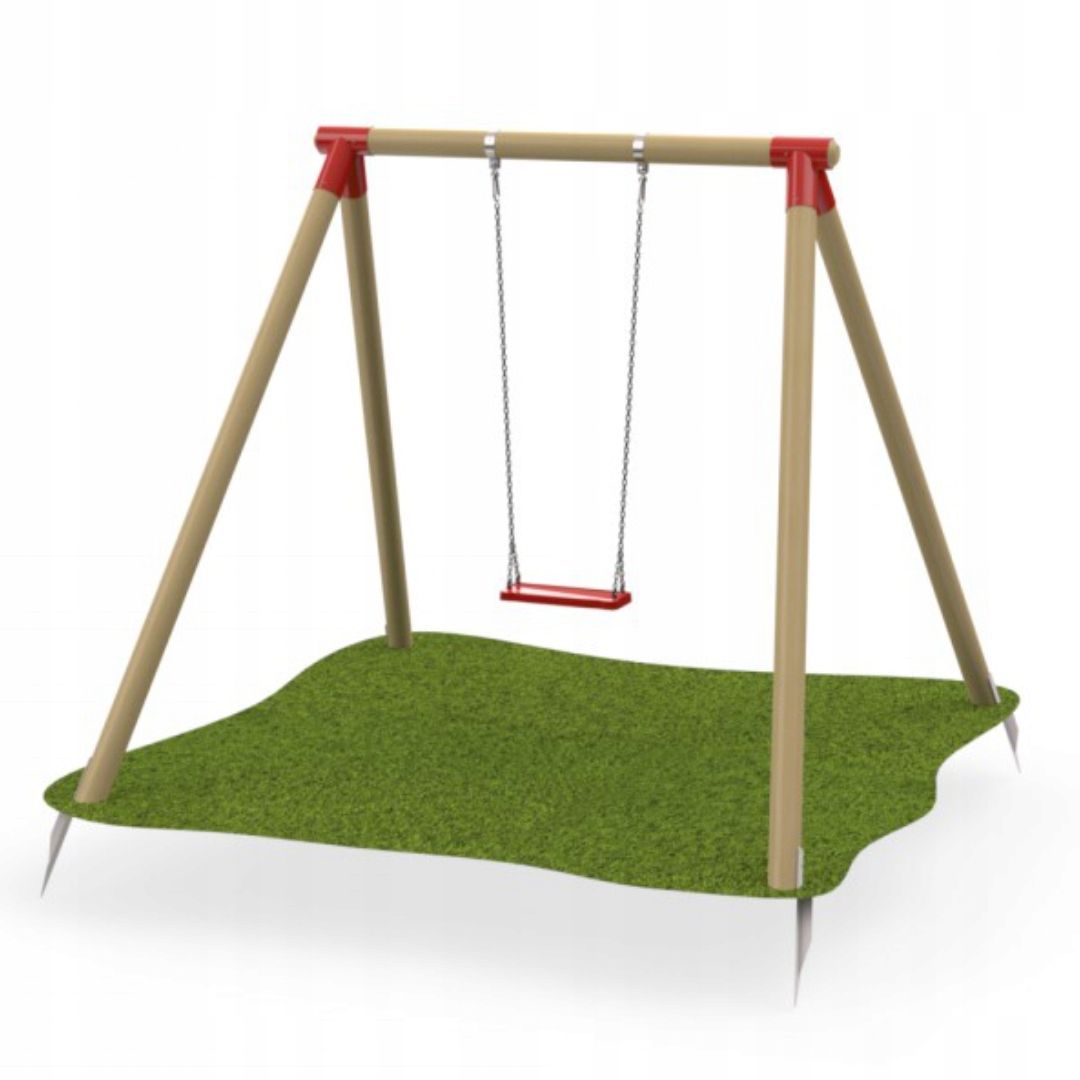 Zest.mon. do huśtawki pojedynczej na belkę okrągłą Materiał inny