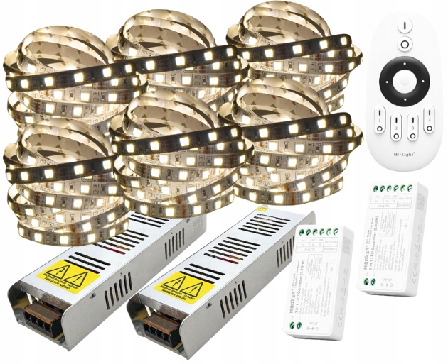 Set Led pásek Cct bílá teplá studená lampa MultiWhite stropní 30 m