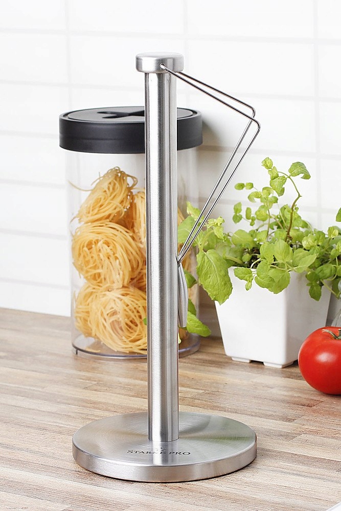 STOJAK NA RĘCZNIKI PAPIEROWE kuchenne stalowy 32cm K3 Szerokość produktu 16 cm