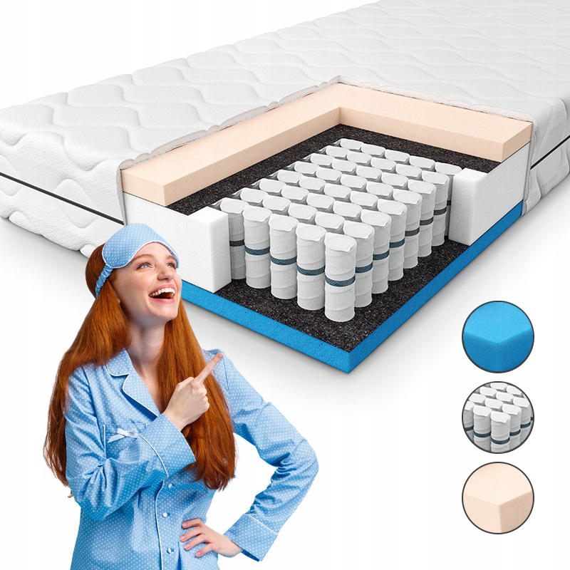 Matrace 80x200 pružinová tvrdá Solid Support Pan Matrace