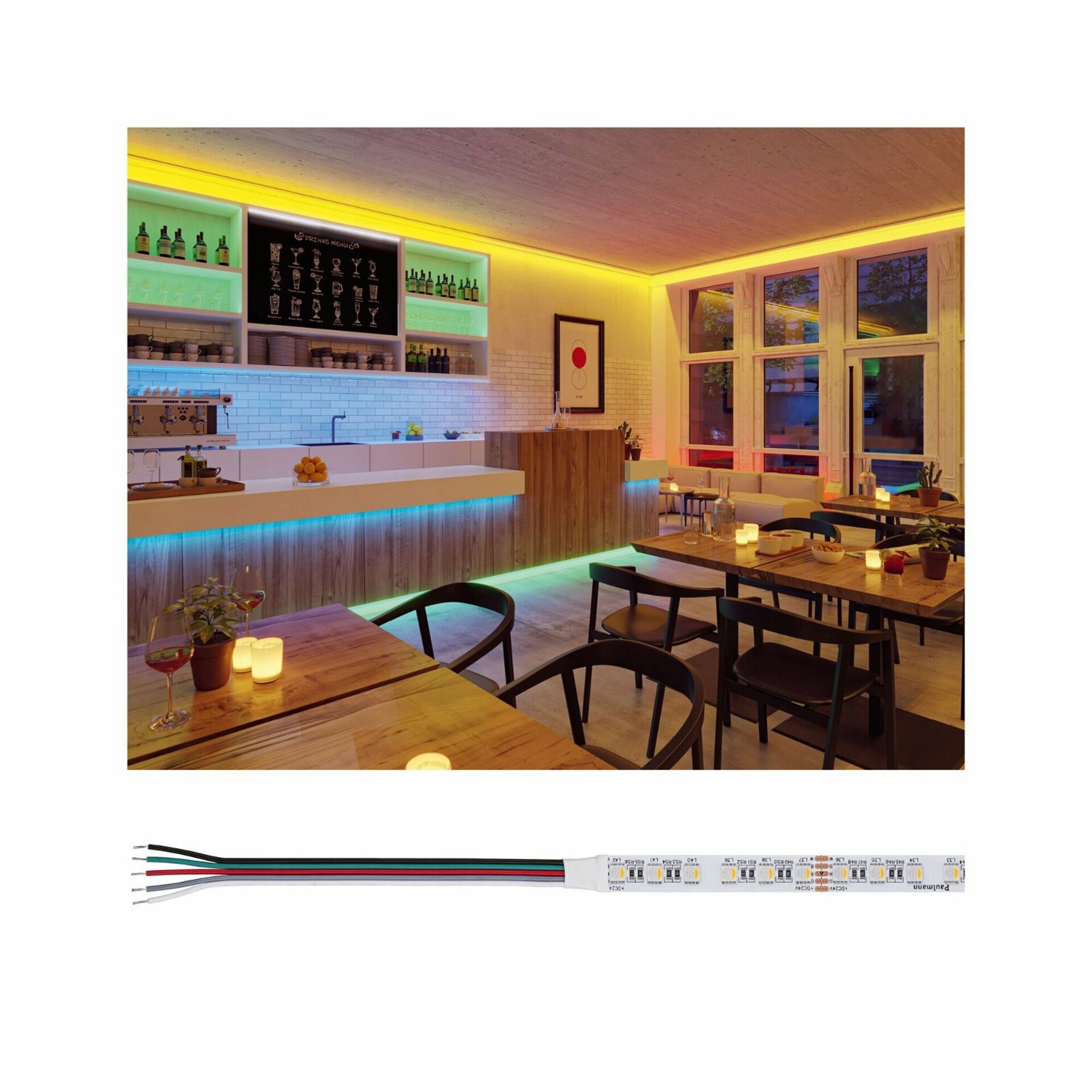 Paulmann Pre Led pásik Silver P75 Rgbw 5m, 121W, 700lm/m, 84LED/m, IP20