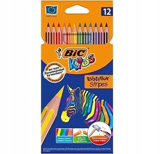 

Kredki szkolne niełamliwe Bic Evolution