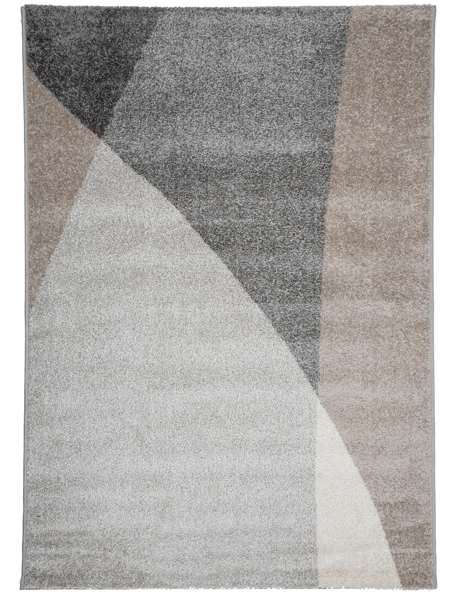 Moderný Koberec Do Obývačky Módny Geometrický Vzor 120x170CM Sivý