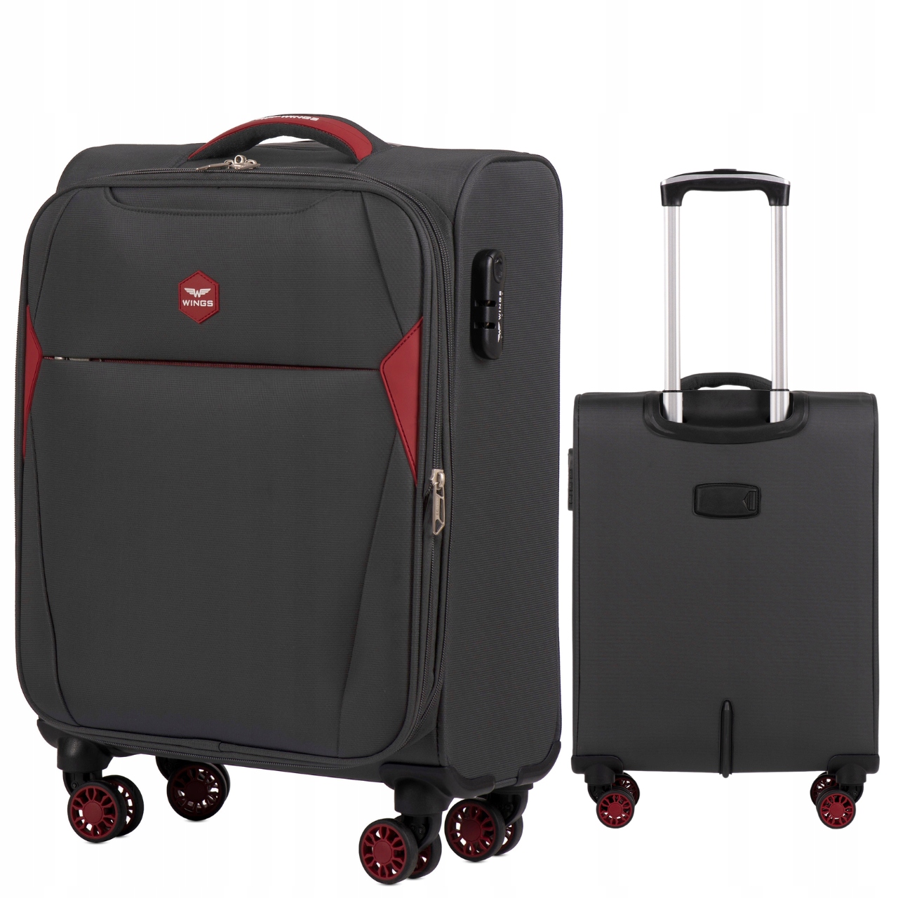 Palubní Kufr Příruční Zavazadlo do letadla Měkký 55x40x20 Wings