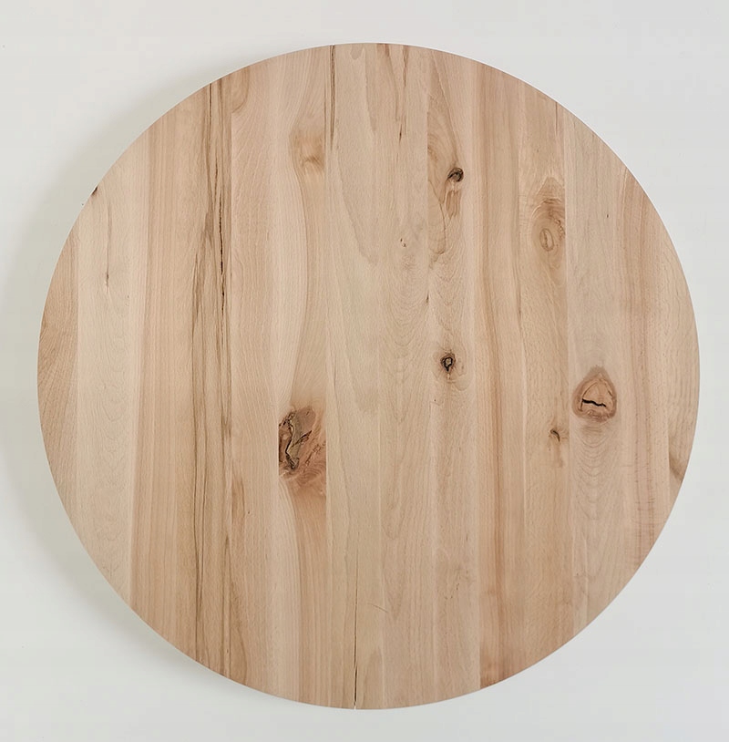 Buková deska kulatý Rustikal fi90 cm, tloušťka 2 cm, průměr lepidla 90 cm, buková