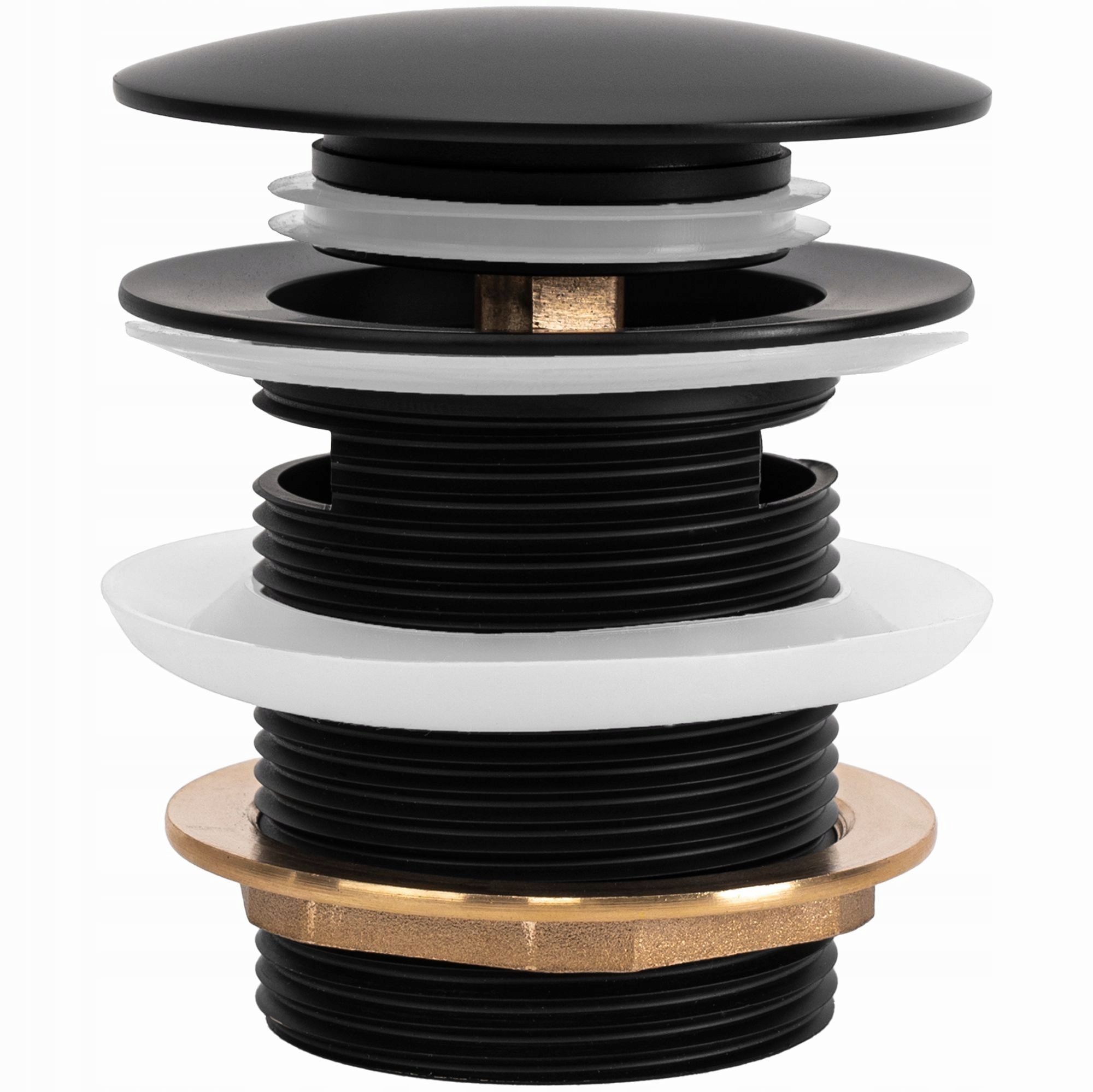 Univerzální vanová zátka Klik-Klak Černá