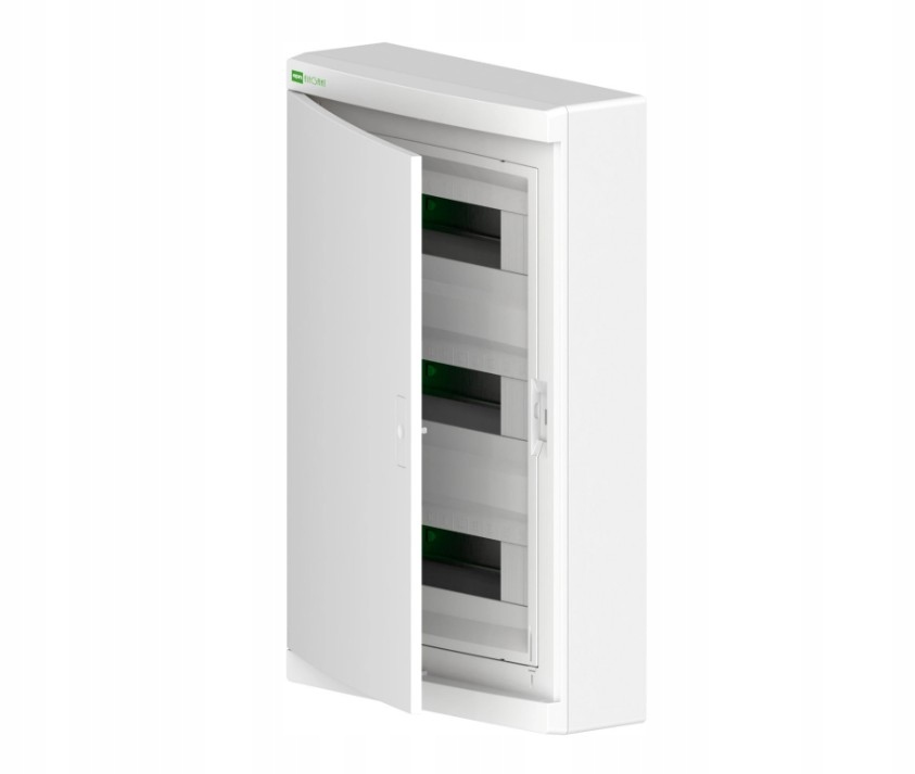 Epn 2445-00 Elegant rozdzielnica 3x12 Pe+n natynkowa nowa wersja IP40 biała