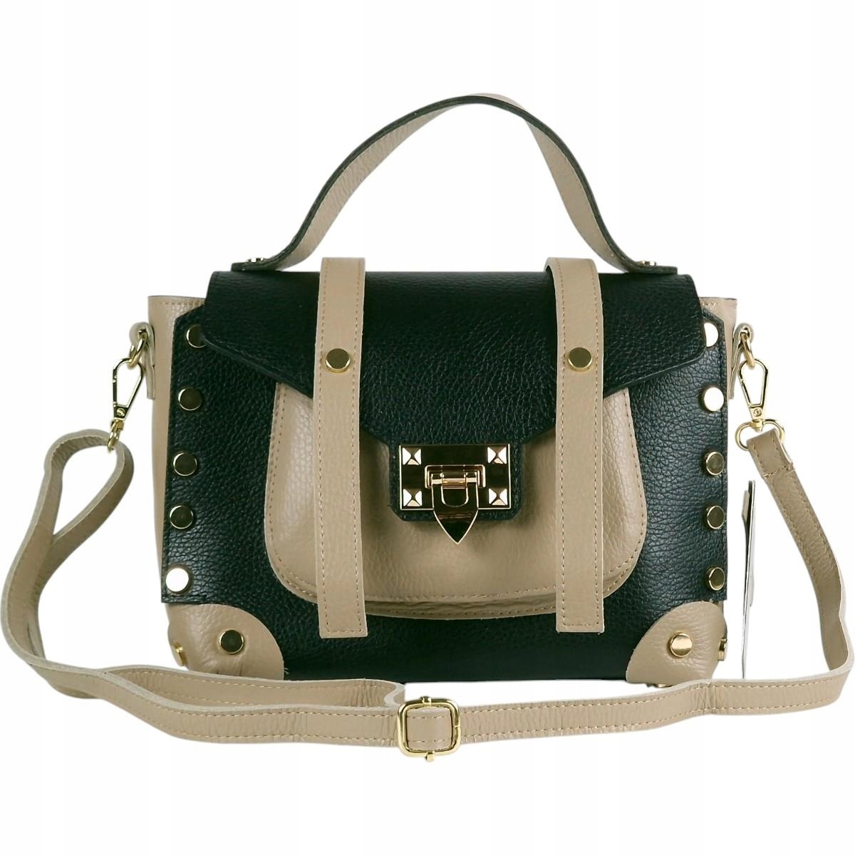 Massimo Contti kabelka kufřík kabelka přes rameno přírodní kůže béžová taupe