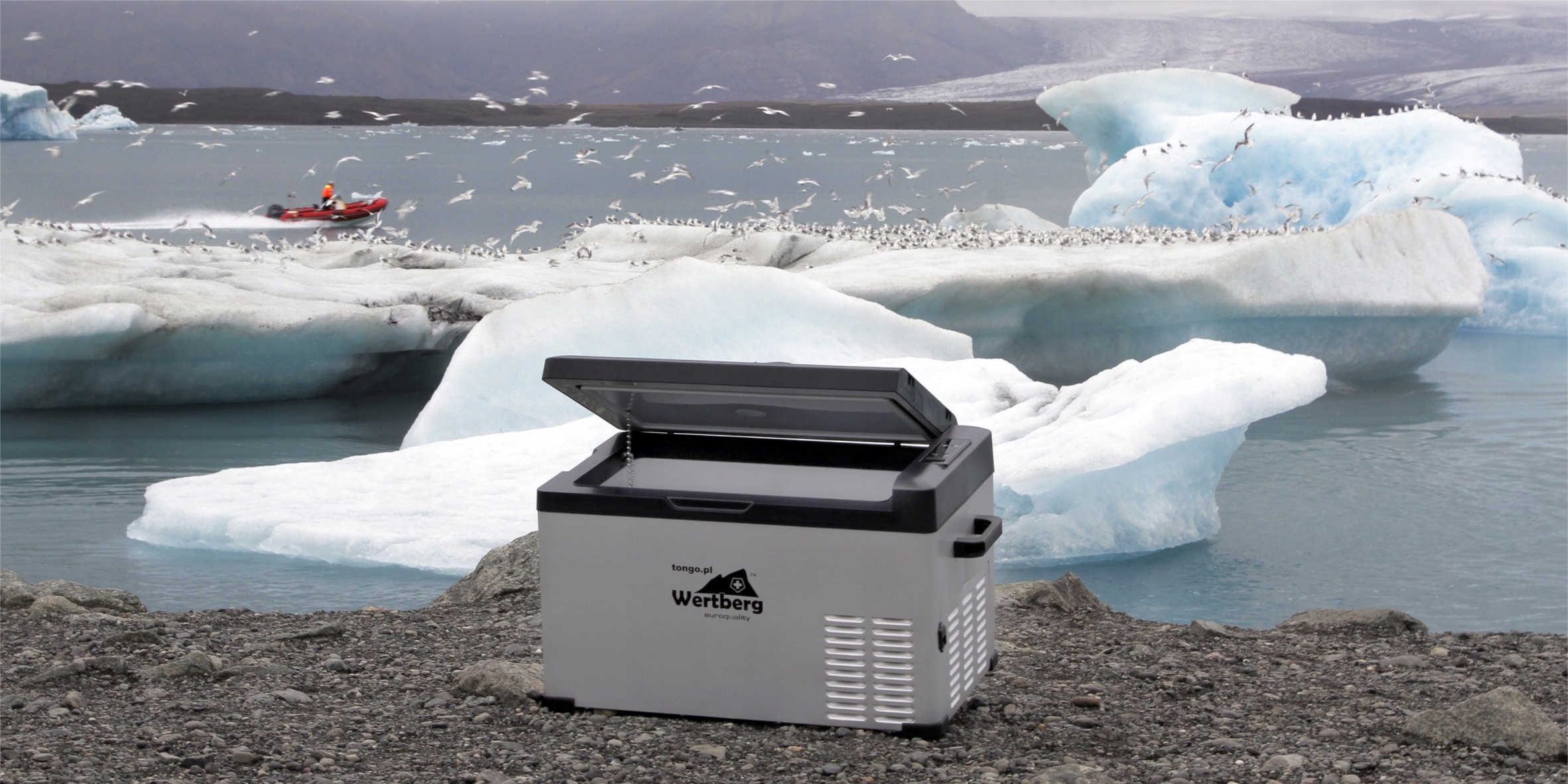 25L lodówka zamrażarka -20°C 12V/24V|230V bluetooth samochodowa sprężarkowa Szerokość produktu 65 cm