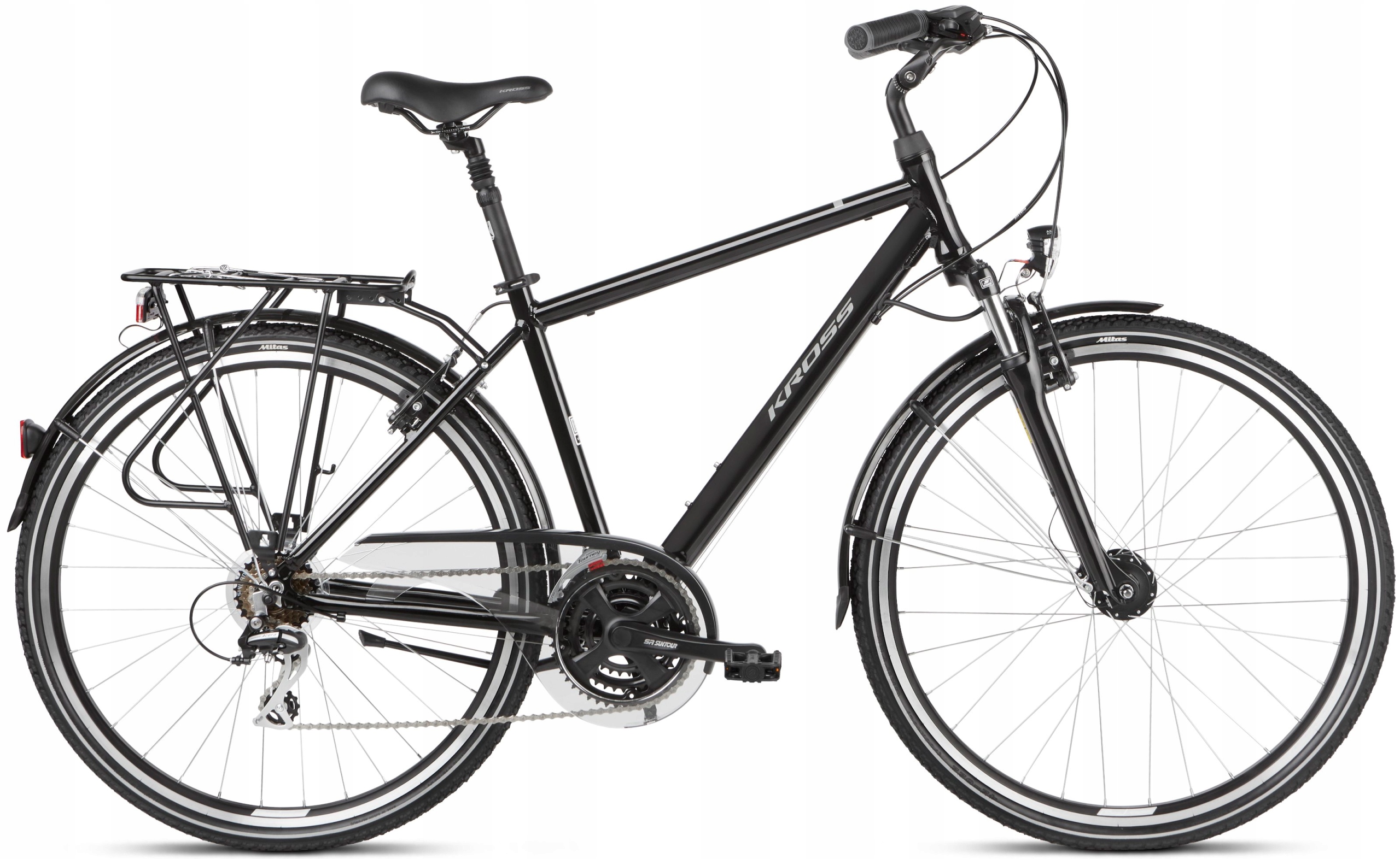 Rower Trekkingowy Męski Kross Trans 3.0 28 M(19'') czarny/szary połysk
