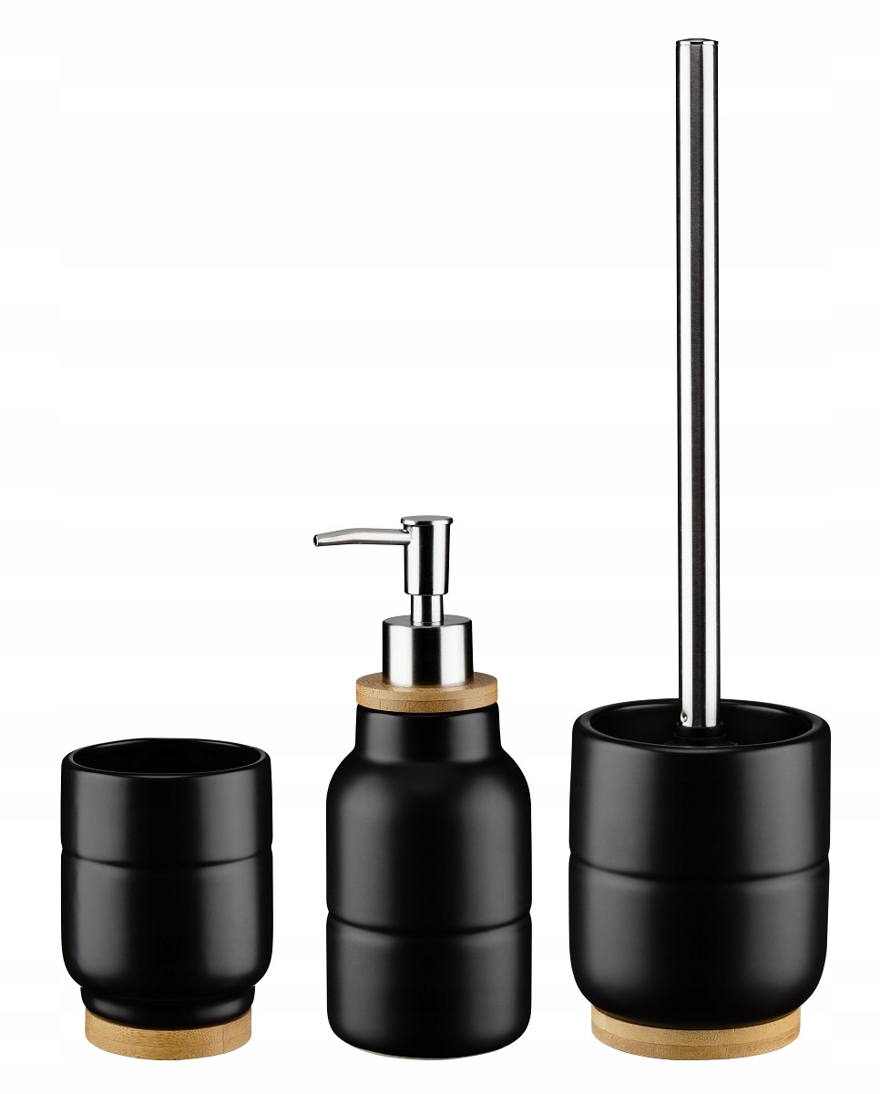 Kubek łazienkowy ceramiczny bambus czarny Marka Galicja