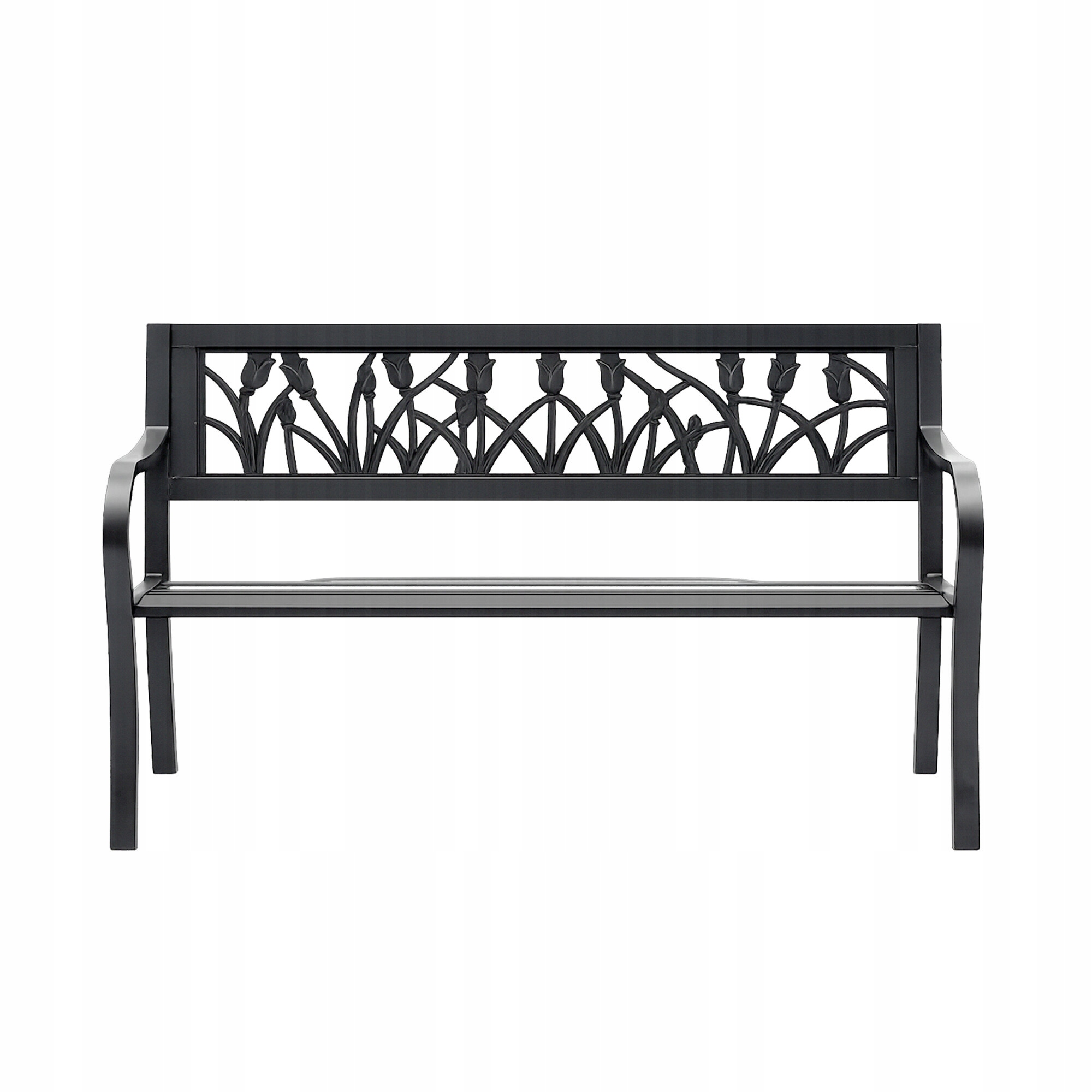 Aga Kovová záhradná lavica 125x53x77 cm