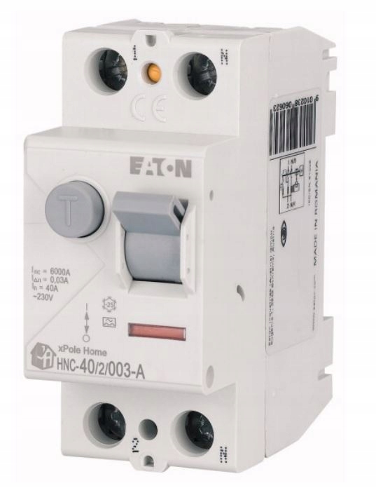 Prúdový chránič Eaton 230 V IP20 40 A
