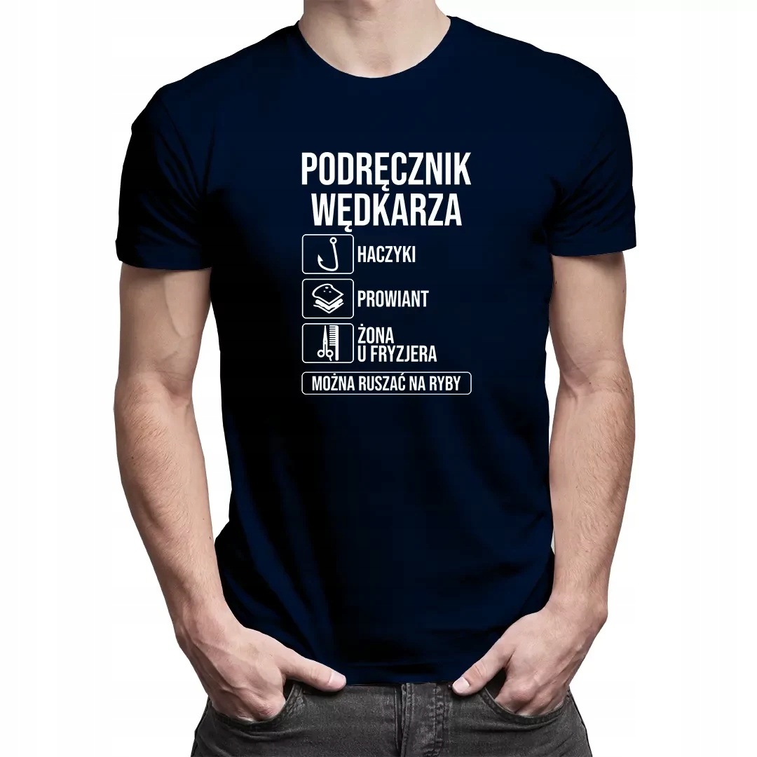 

Podręcznik wędkarza koszulka dla rybaka