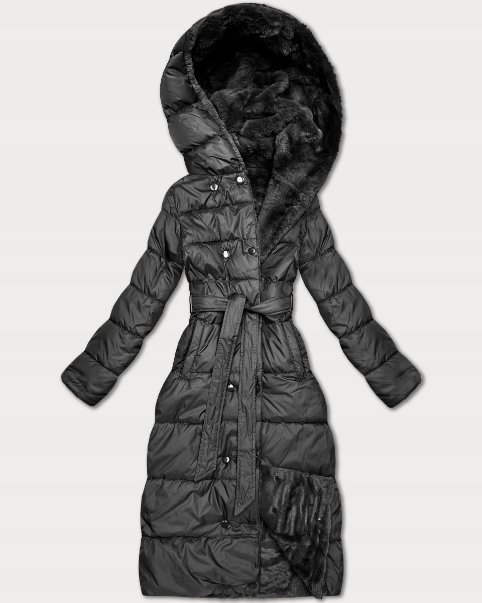 Zimní Bunda 2V1 Kožešina 6020 Grafit XXL (44)