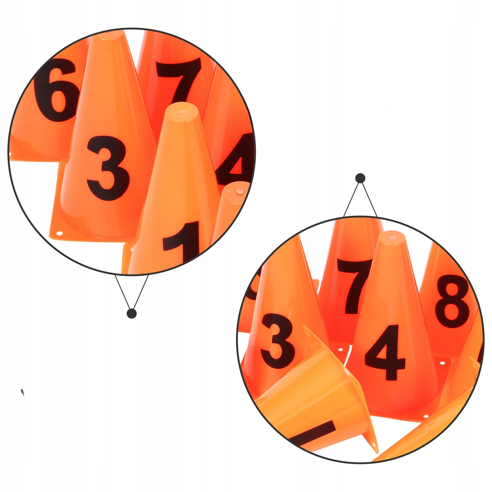 AGILITY CONES NUMBERED CONES SOCCER TRAINING Model 56134995