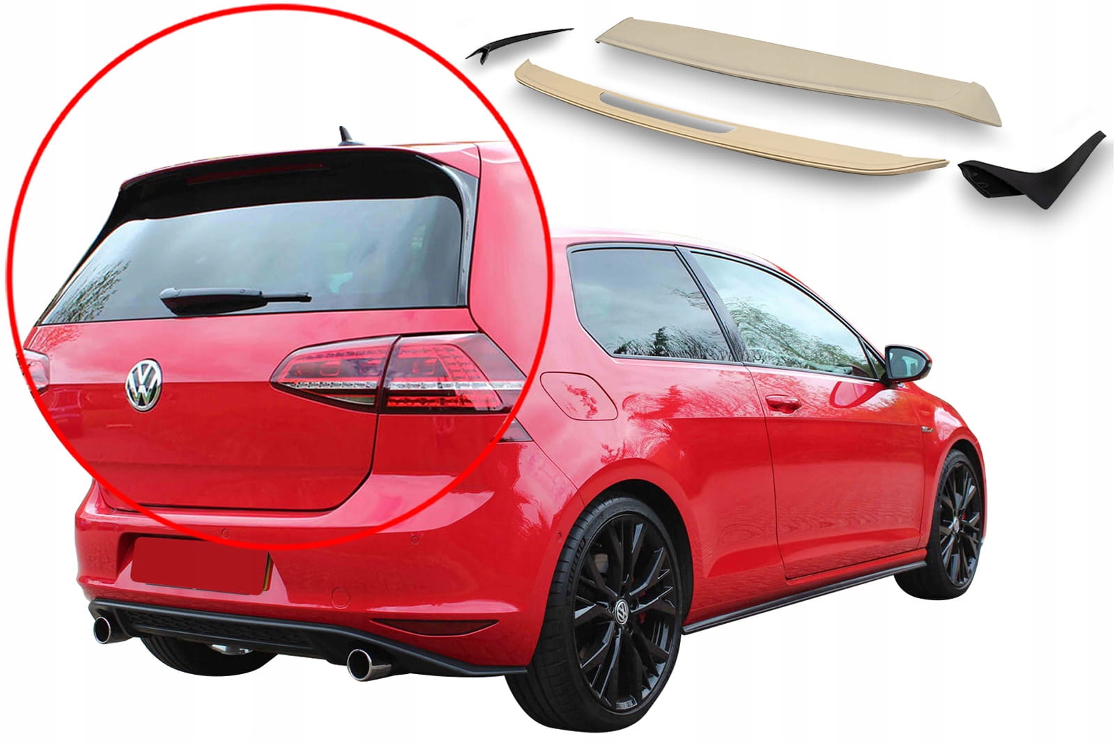 5905226107432 - VW GOLF 7 VII 5G 2012-2020 GTI ЗАДНИЙ СПОЙЛЕР