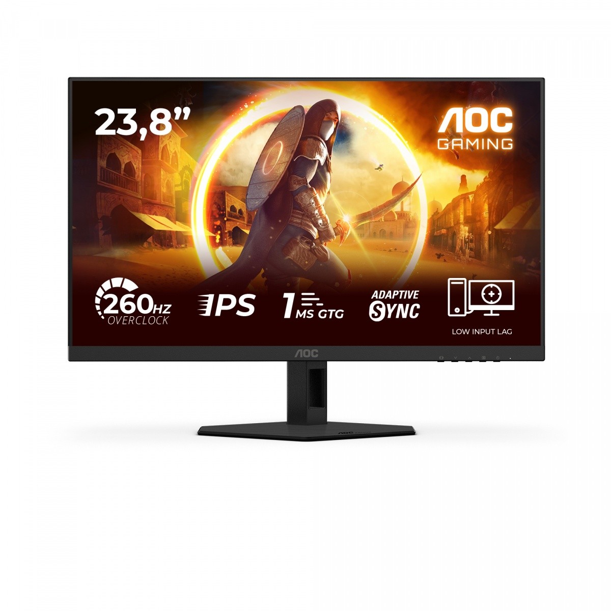 Aoc Monitor 23.8 palců 24G4ZRE Fast Ips 240 Hz HDMIx2 Dp