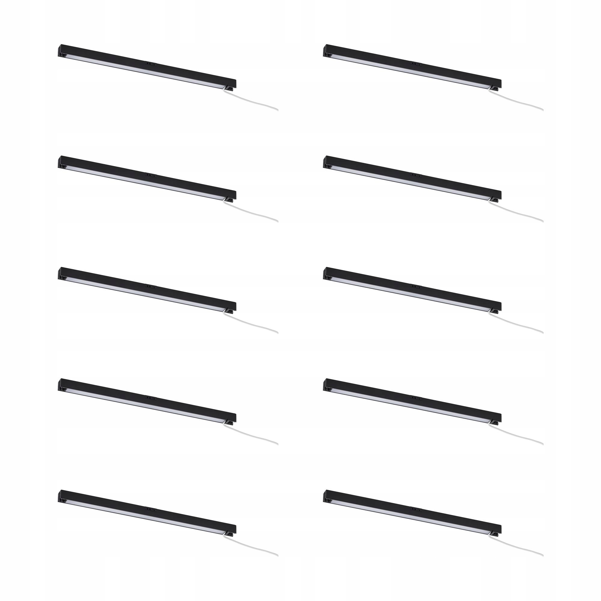 10 szt. Listwa Led 40 cm z czujnikiem przyciemniana antracyt Skydrag