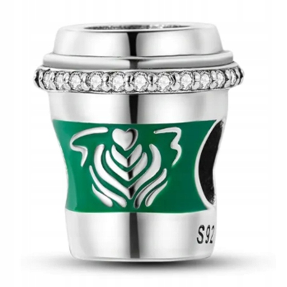 Přívěsek na kávový Káva Charms Stříbro 925