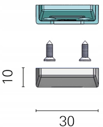 5000116 - ЛАМПА КАБИНЫ ELETRA-R, СИНИЙ СВЕТ, LED
