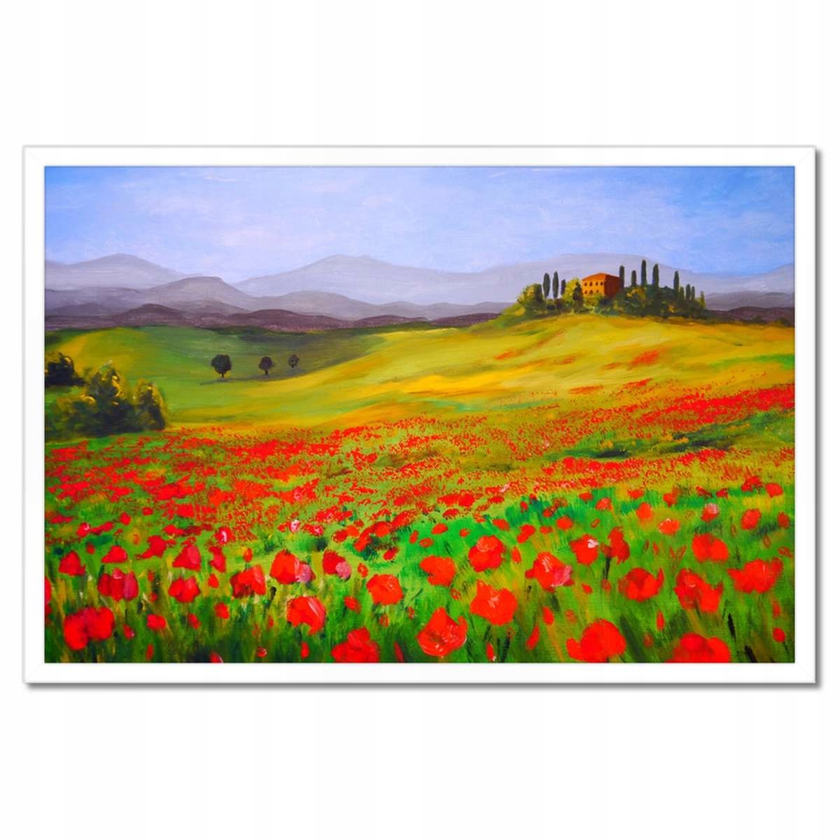 Plakáty v rámu 60x40 Provence s máky