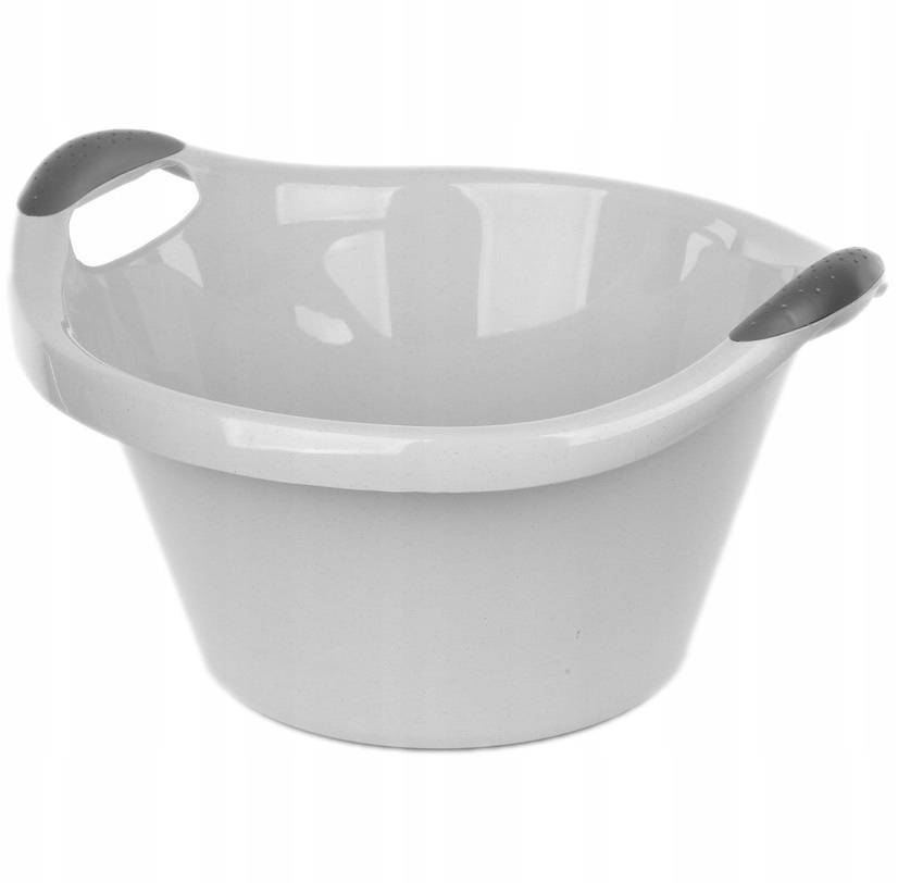 MISKA MIEDNICA PLASTIKOWA 10L ŁAZIENKOWA SZARA