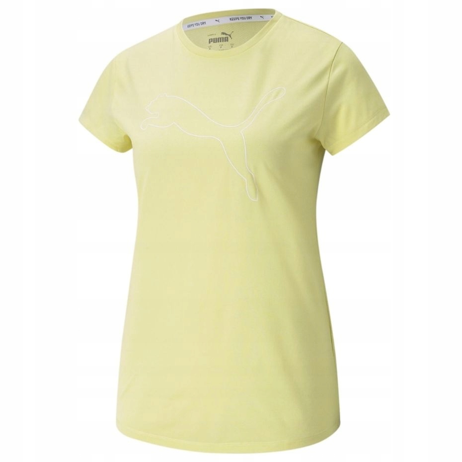 Koszulka damska Puma RTG Heather Logo Tee żółta 58