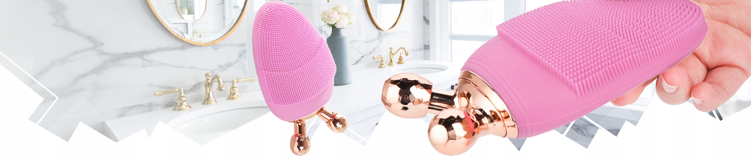 SZCZOTKA SONICZNA MASAŻER DO TWARZY CIAŁA 3D Rodzaje nasadek w zestawie silikonowa