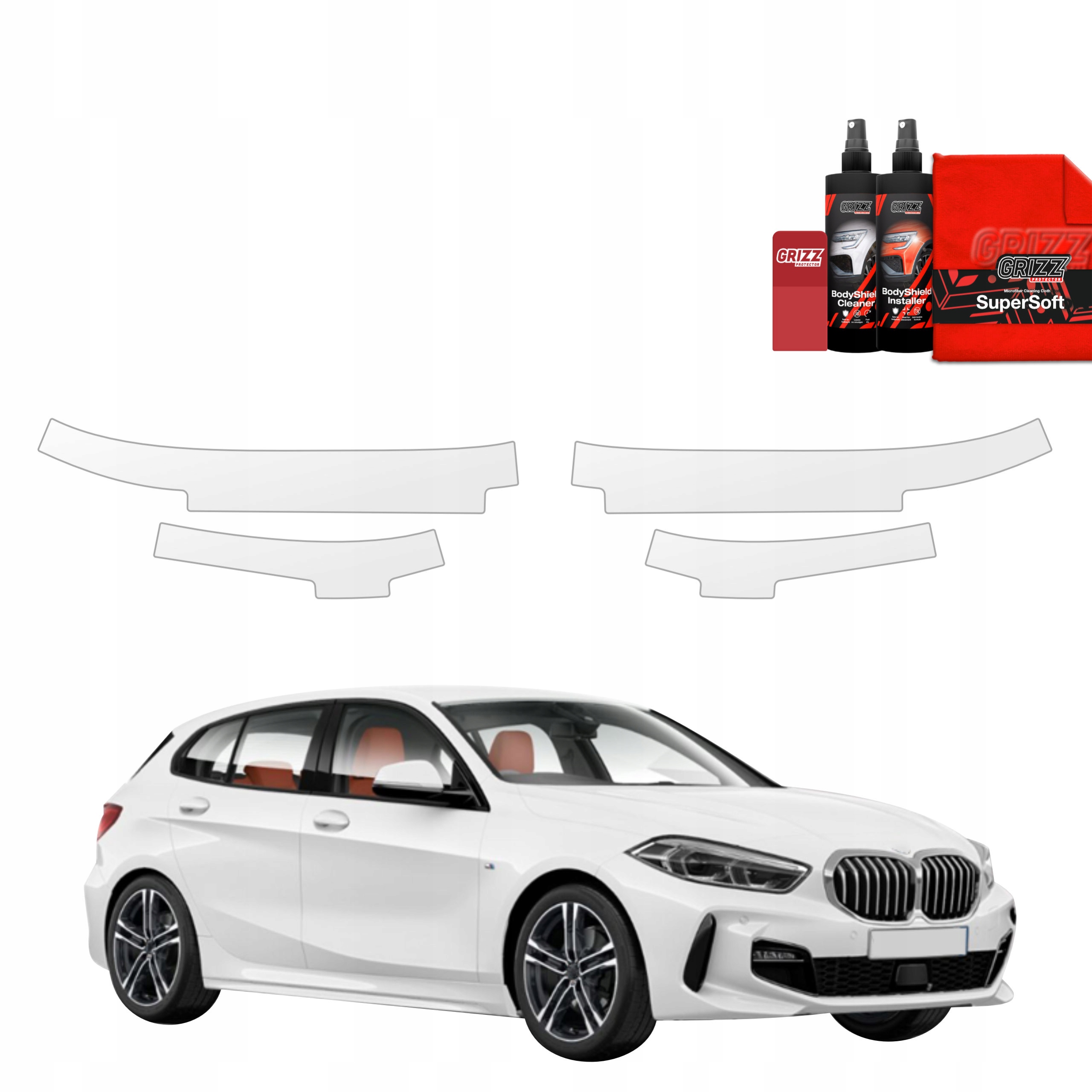 4v1 Fólie Ppf dýha na prahy pro Bmw 1 118i (2020-2025)
