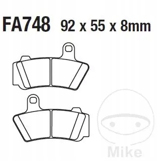 Predné brzdové doštičky Ebc FA748HH
