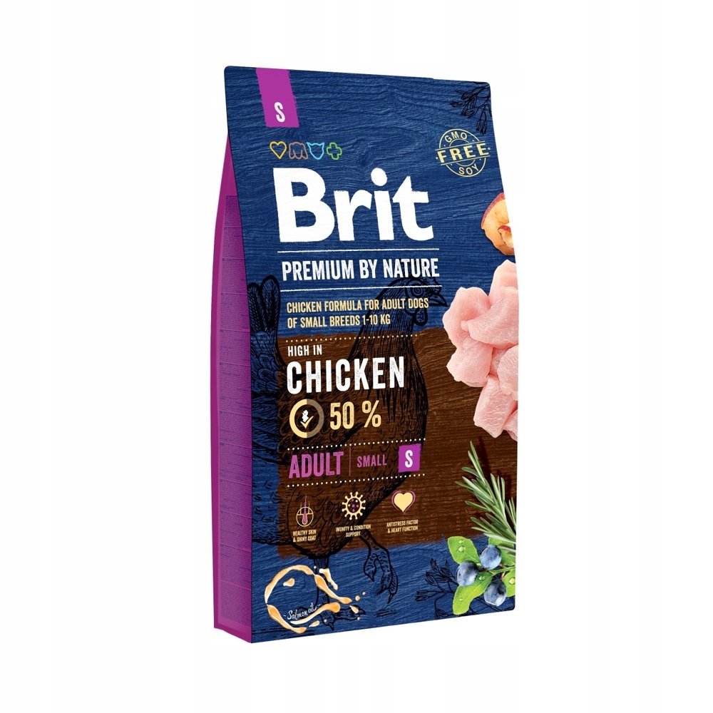 Brit Premium Small Chicken sucha karma dla psa 8 kg