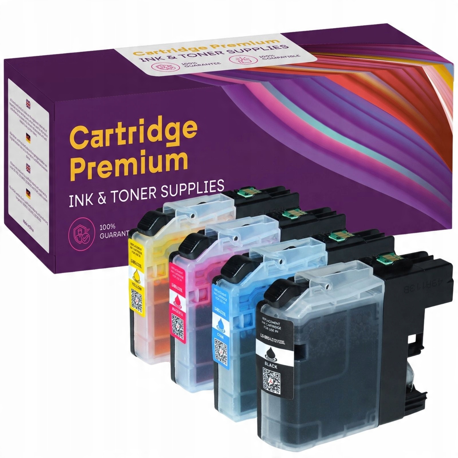 

4 Tusze do Brother DCP-J132w 150 152w 4110dw 552dw