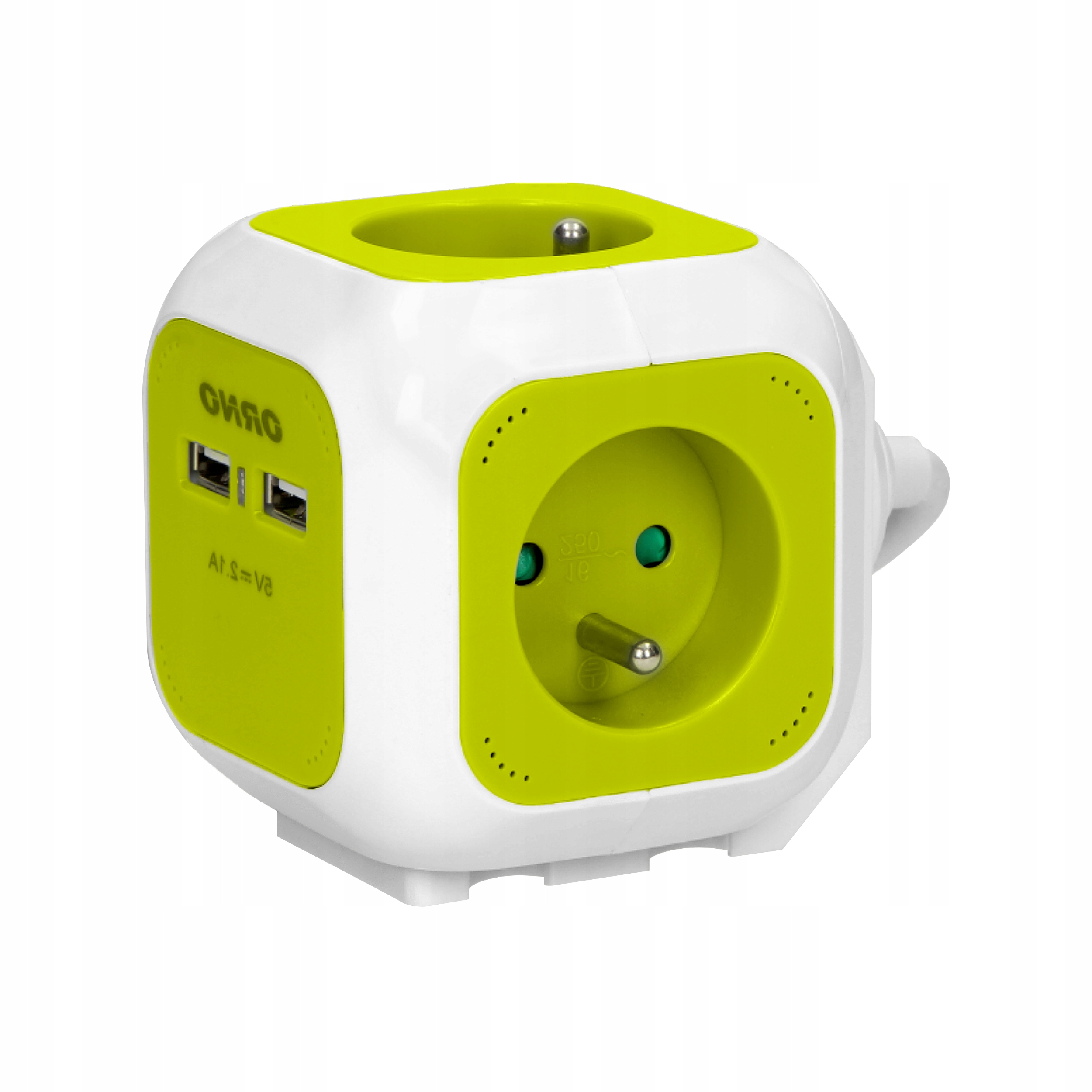 PRZEDŁUŻACZ LISTWA KOSTKA CUBE 4 GNIAZDA + 2x USB Długość kabla 1.4 m