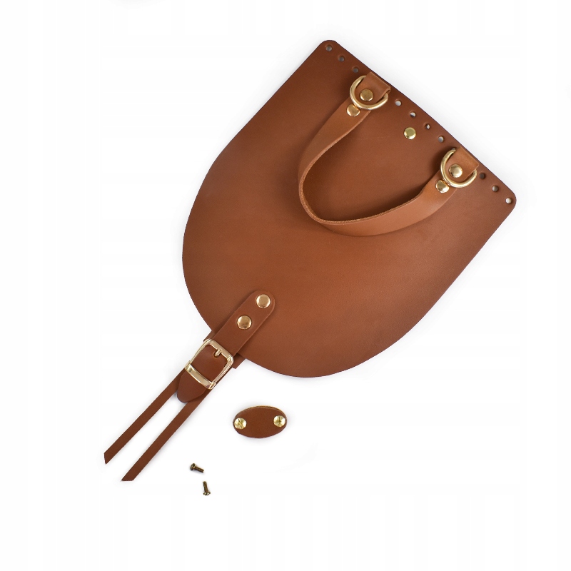 Klapka batohu kůže Takový bambule 23x19,5cm toffi