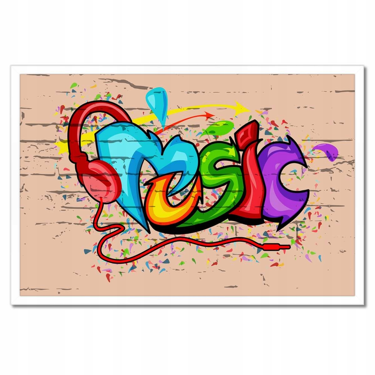 Plakáty v rámu 60x40 Graffiti Pouliční umění