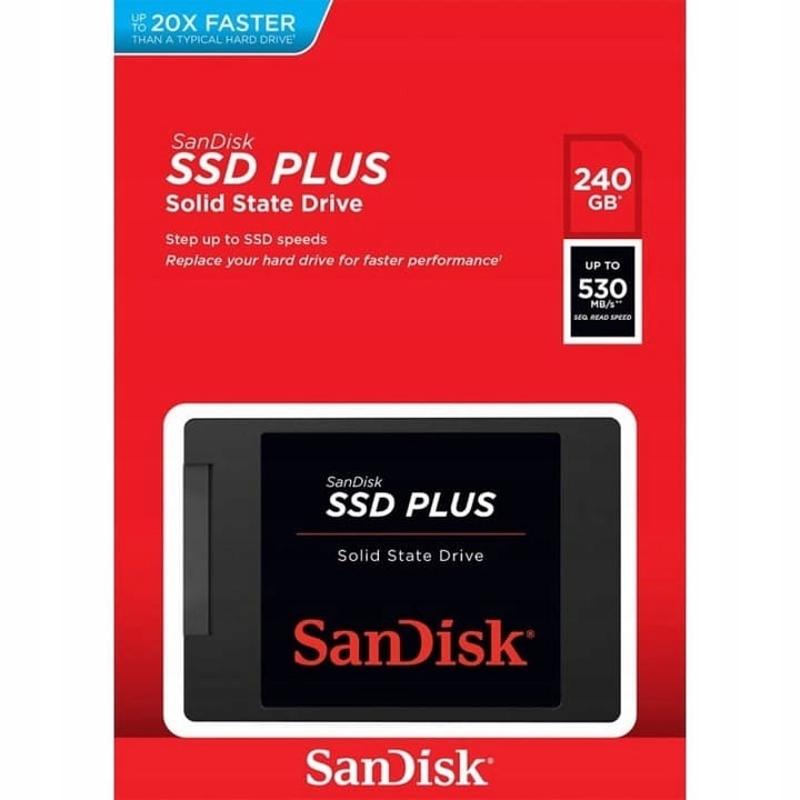 Dysk SanDisk SSD PLUS Solid State Drive 240GB Producent SanDisk