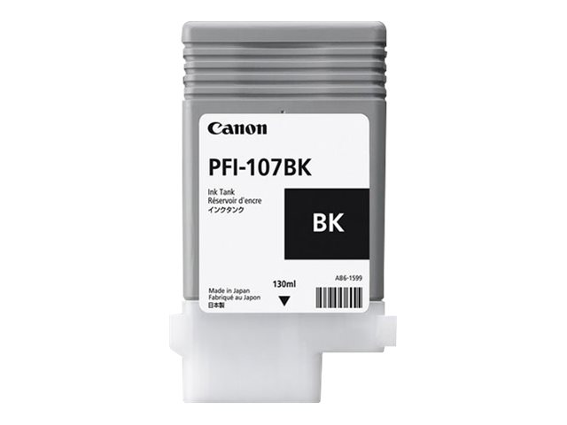 Canon PFI-107BK tusz czarny 130 ml do imagePROGRAF
