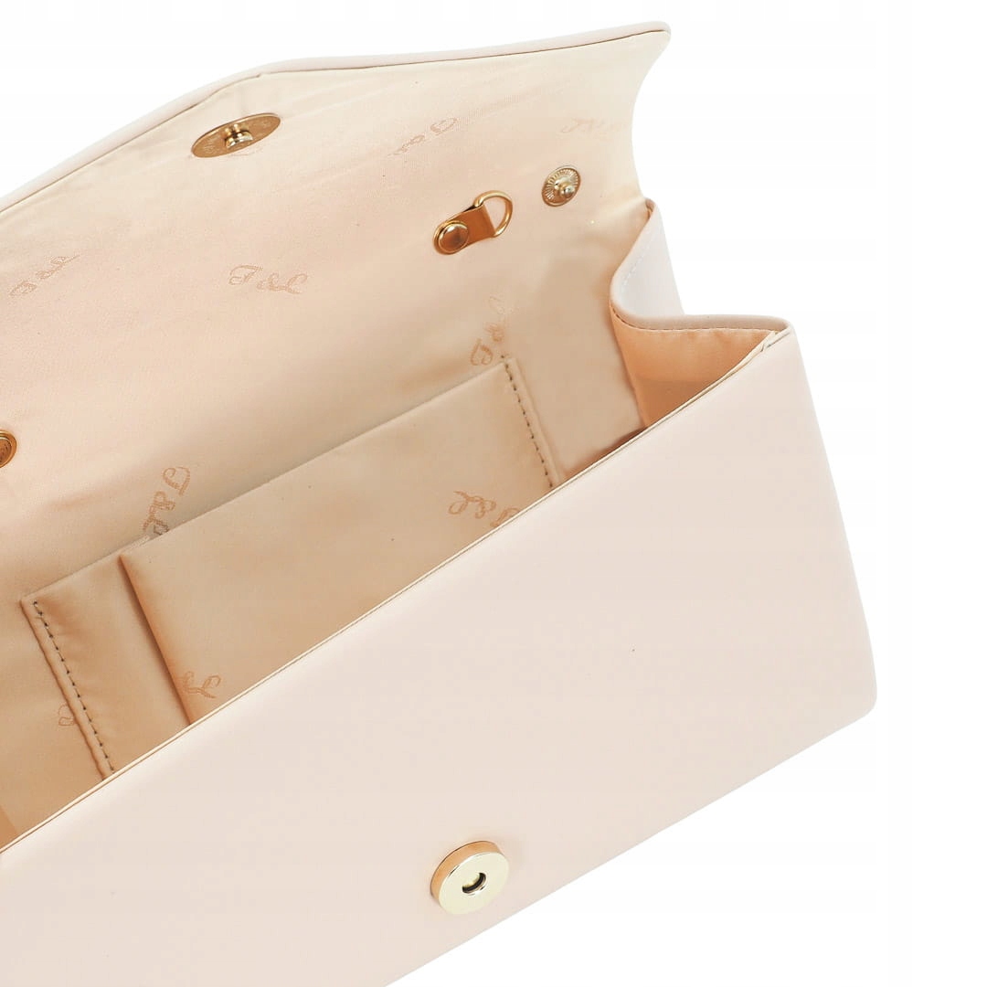 KOPERTÓWKA GŁADKA SKÓRZANA SZAMPAŃSKA TOREBKA STUDNIÓWKA ELEGANCKA I MODNA Marka inna