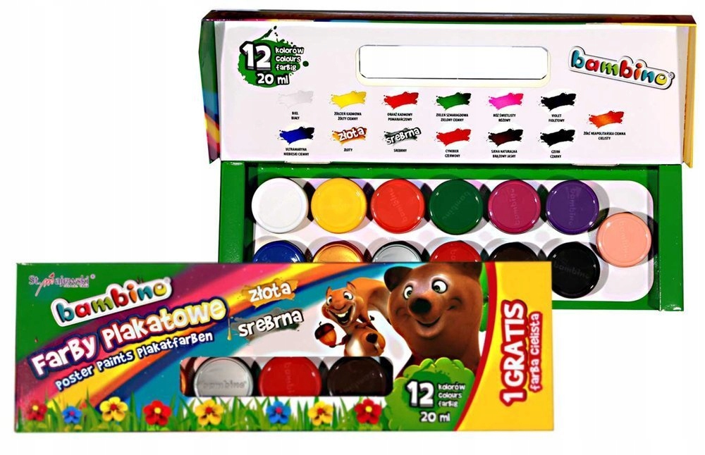farbki plakatowe 12+1kol.  BAMBINO | 1581 — 8