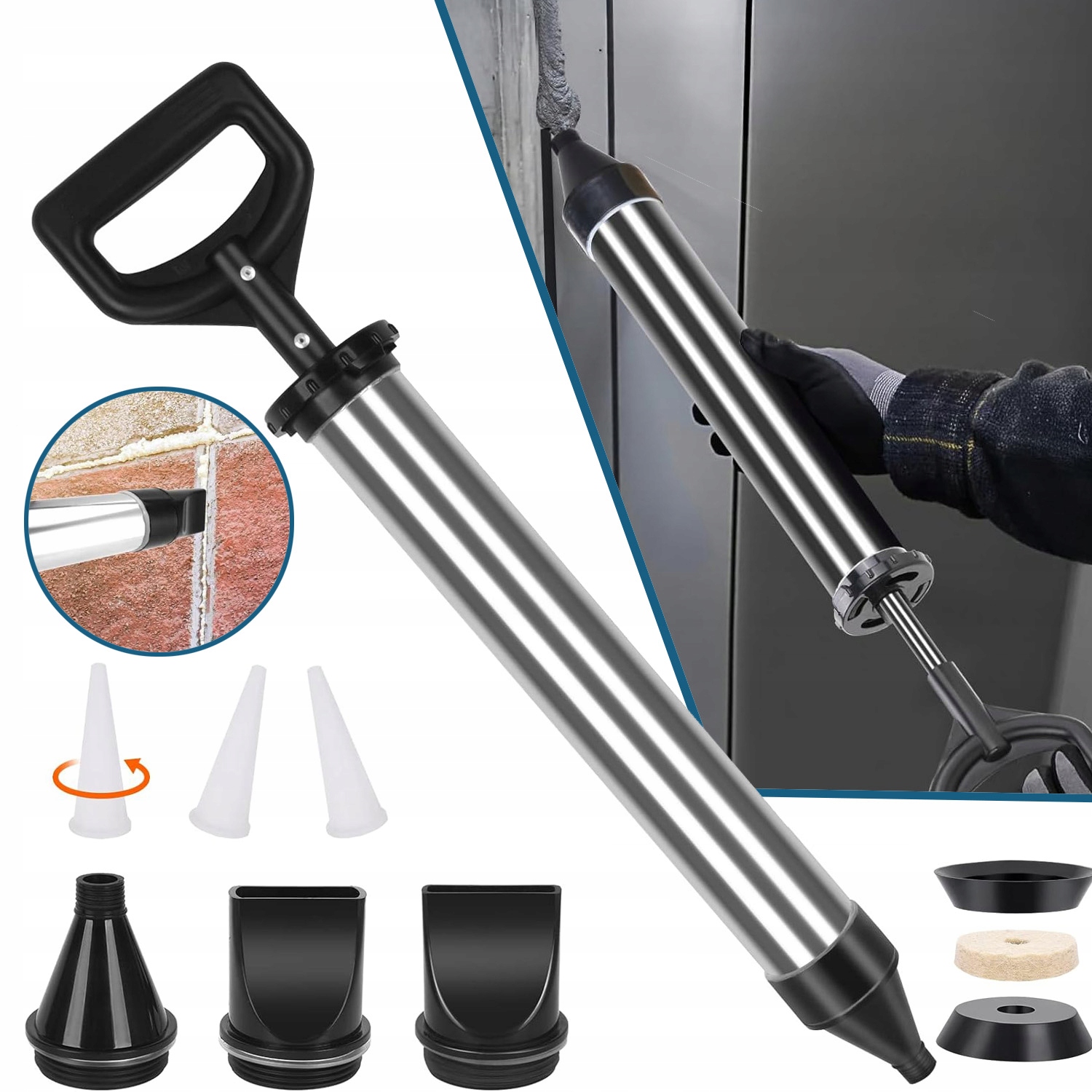 BUDOWLANY WYCISKACZ DO MAS CEMENT TYNK POMPA POMPKA ZAPRAWY 6 DYSZE