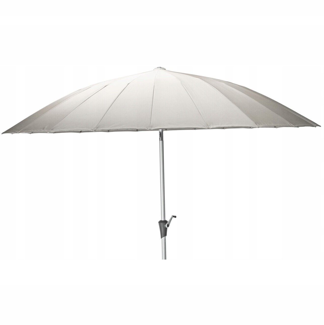 Záhradný Slnečník Veľký Béžový Aluminium 280 CM Pre Horúce Dni