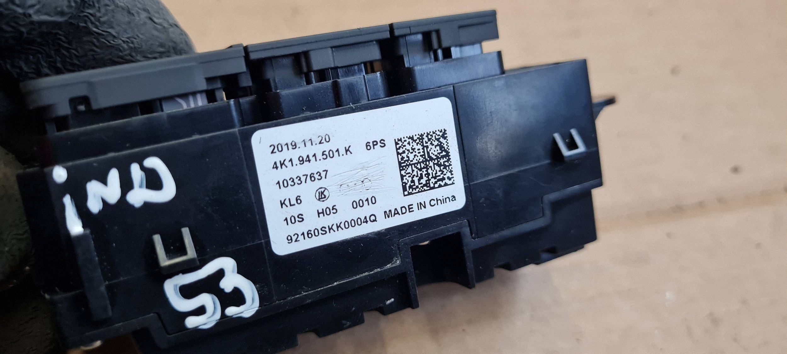 Q3 83A interruttore luci Pulsante PANEL 4K1941501K EU Q7 4M A7 A6 C8