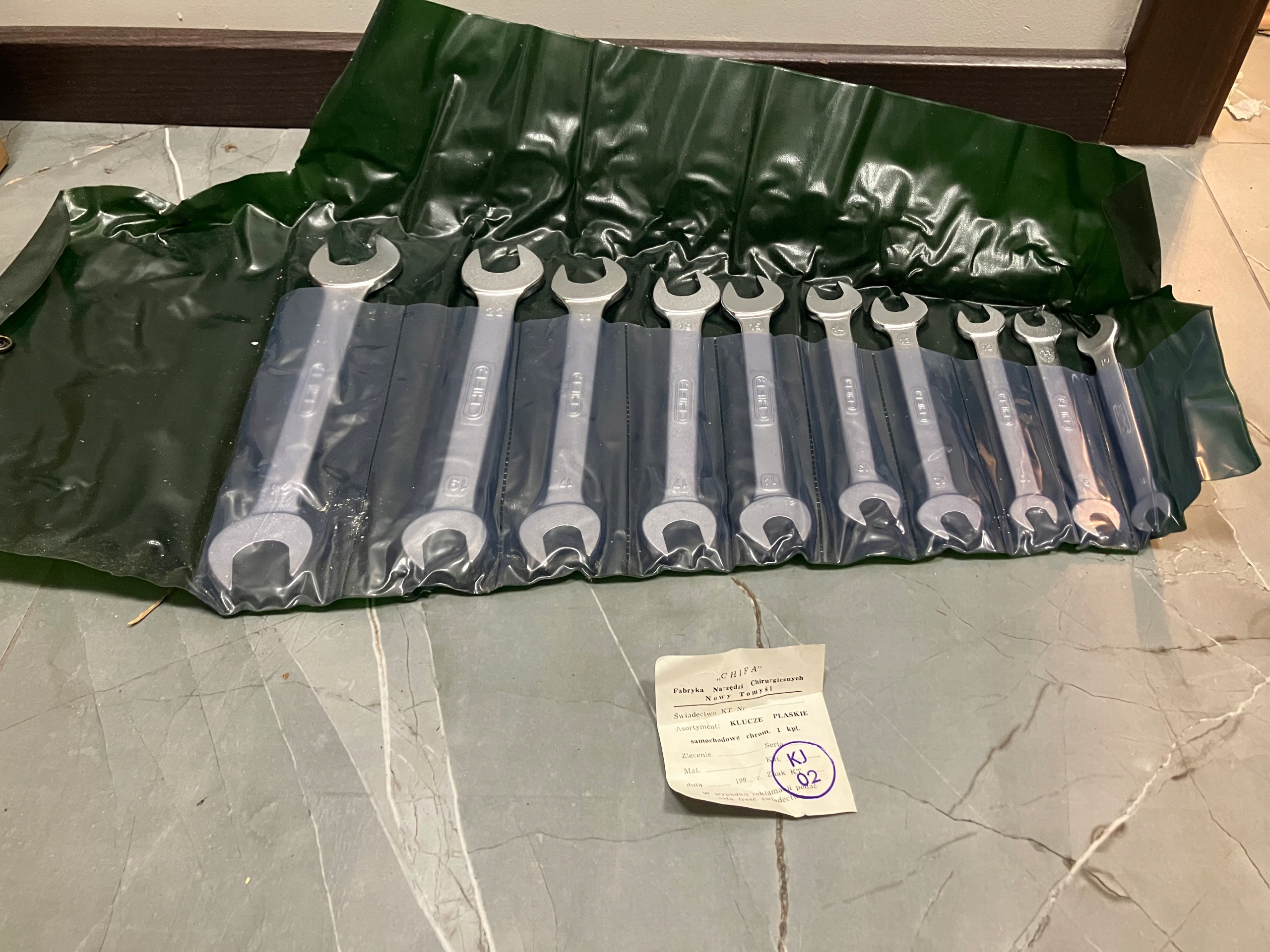 Zestaw kluczy płaskich samochodowych CHIFA PRL