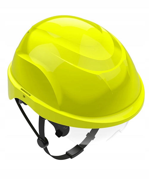 Atra 20 Przemysłowy hełm ochronny z wizjerem wew elektroizolacyjny Żółty Hv