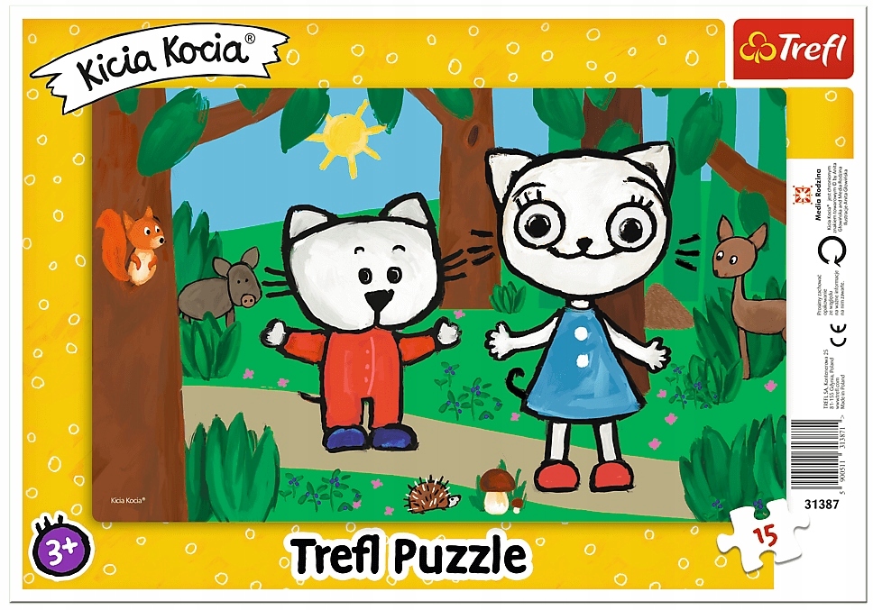 

Puzzle Ramkowe 15 el Kicia Kocia W Lesie Bajka