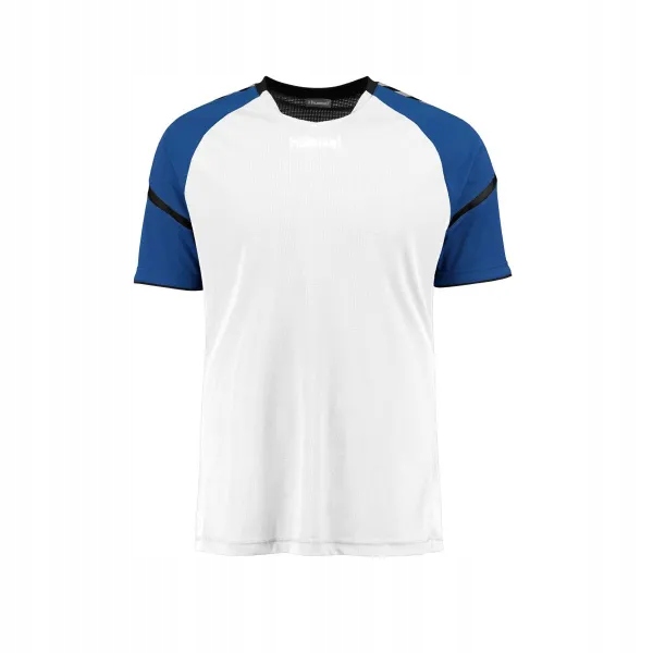 Koszulka sportowa Hummel Authentic Charge Poly biało-niebieska r. L
