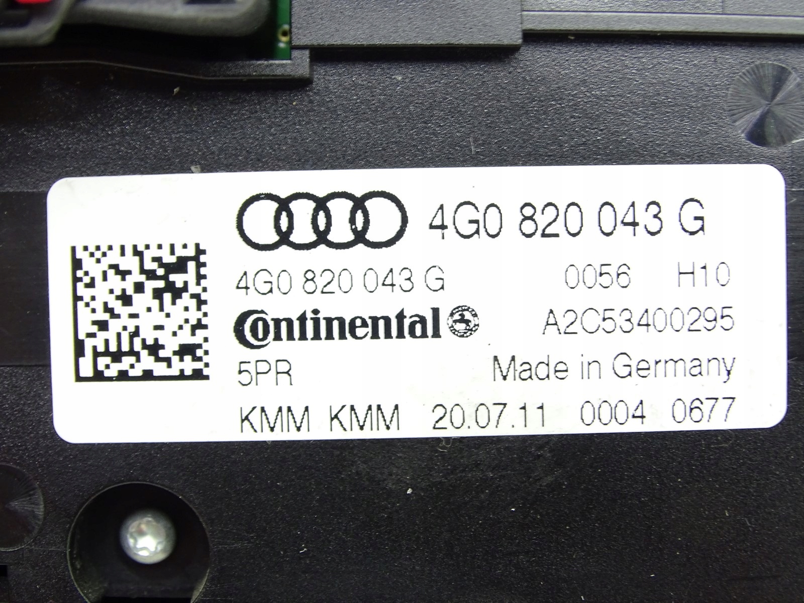 PANEL klími klimatizaci AUDI A6 C7 11- 4G0820043G