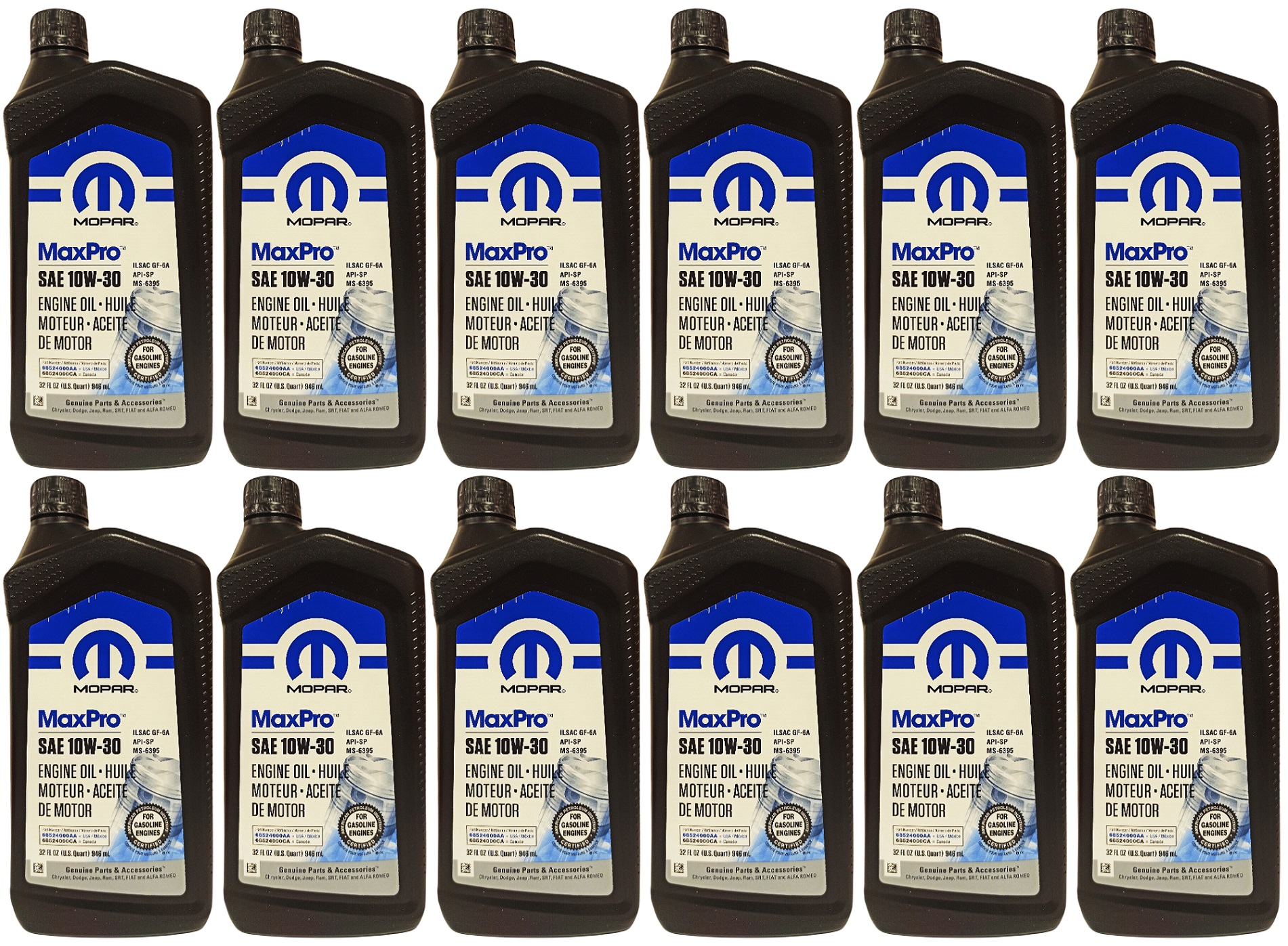 MOPAR 10W30 12L MS-6395 CHRYSLER DODGE JEEP RAM