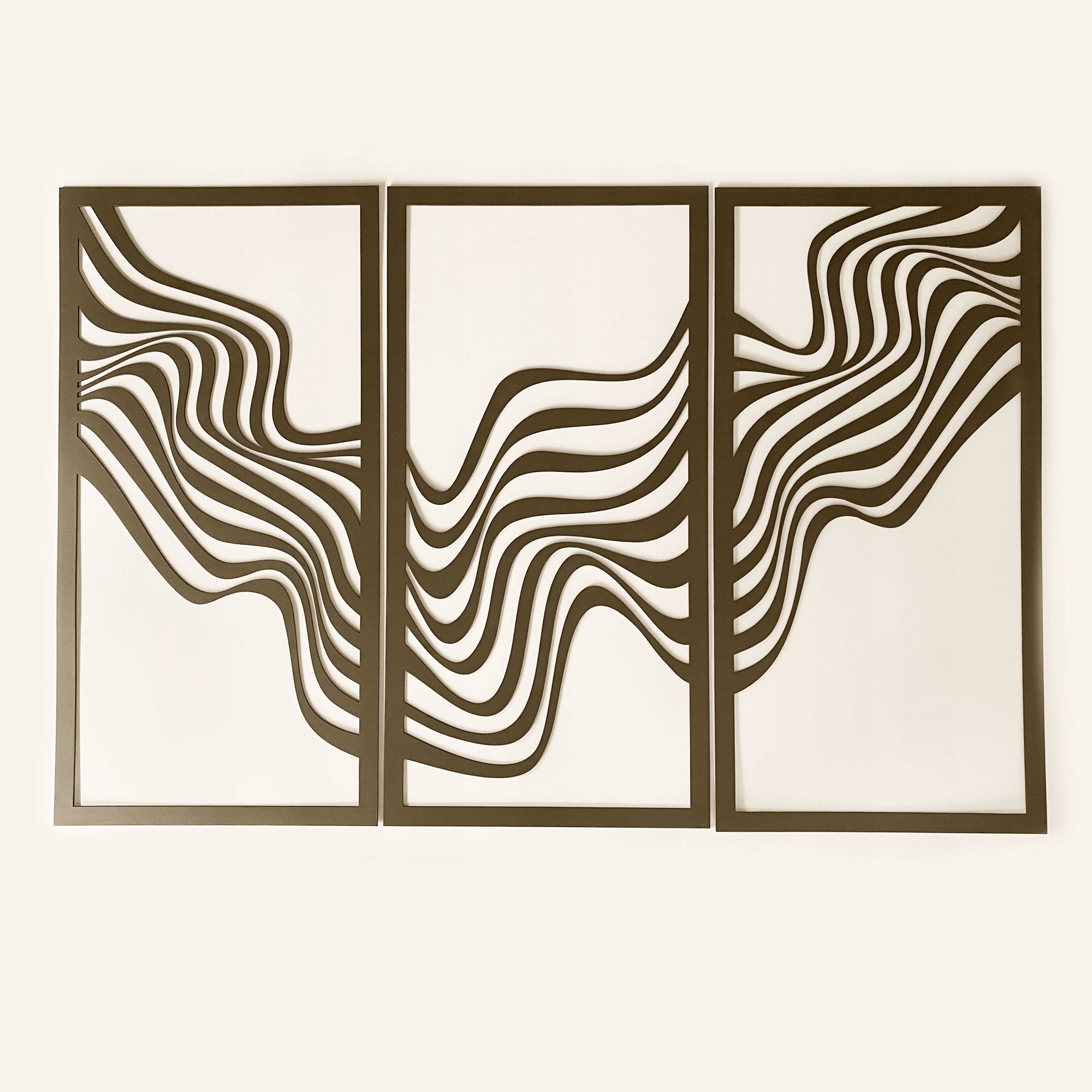 Dekoracja na Ścinę, Panele Ażurowe, Tryptyk, WIATR